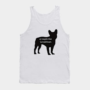 Encyclopaedia Passionum I: Cynophilist - Dog lover (French Bulldog edition) Tank Top